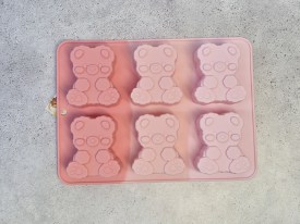 Molde silicona 6 osos grandes sentados